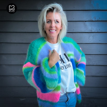 Strickset – MYPZ Basic Light Mohair Cardigan Shamrock No10 (ENG-NL-DE)