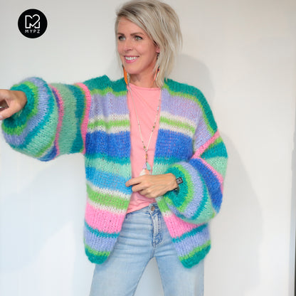 Strickset – MYPZ Basic Light Mohair Cardigan Shamrock No10 (ENG-NL-DE)