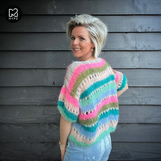 Knitting kit – MYPZ Basic Light Mohair Top Misty No10 (ENG-NL-DE-FR)