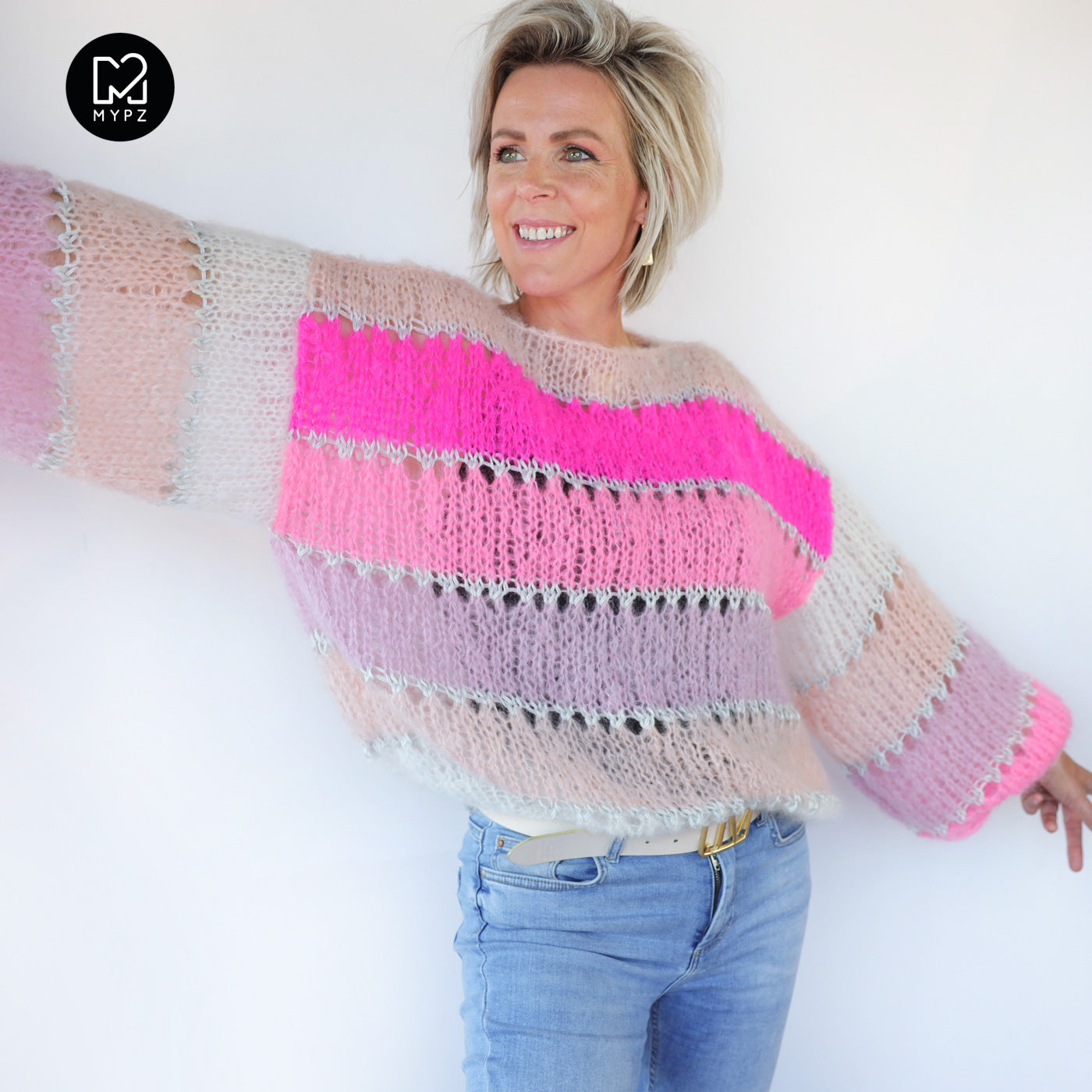 Knit pattern – MYPZ Light Mohair Pullover Evita No10 (ENG-NL-DE-FR)