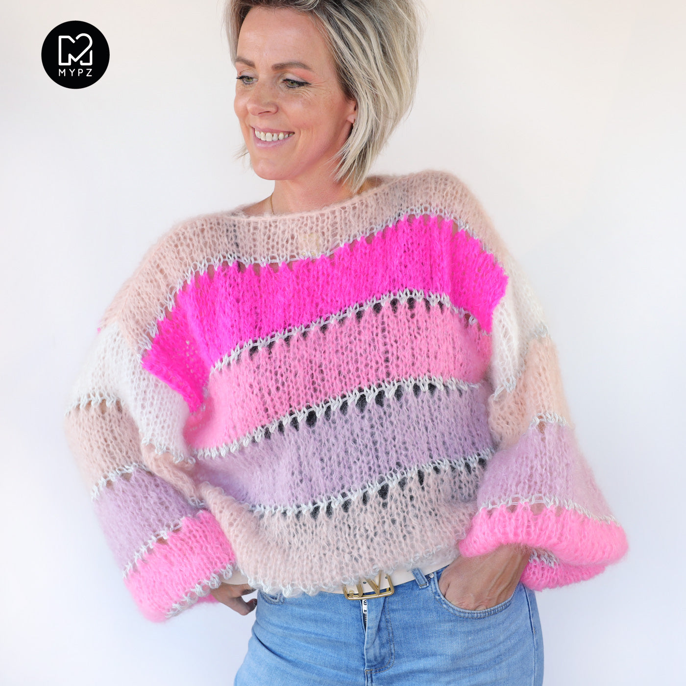 Strickanleitung – MYPZ Light Mohair Pullover Evita No10 (ENG-NL-DE)