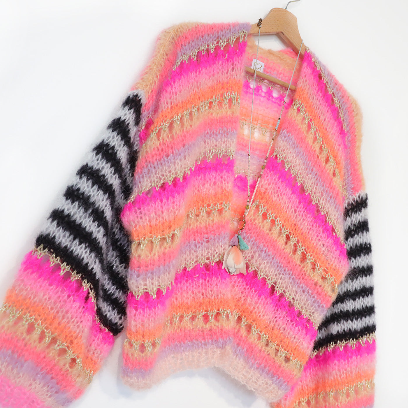Strickanleitung – MYPZ Mohair Cardigan Pink Magic No10 (ENG-NL-DE)