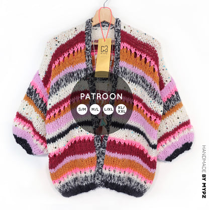 Strickanleitung – MYPZ Light Alpaca Cardigan Twinkle Berry No10 (ENG-NL-DE)