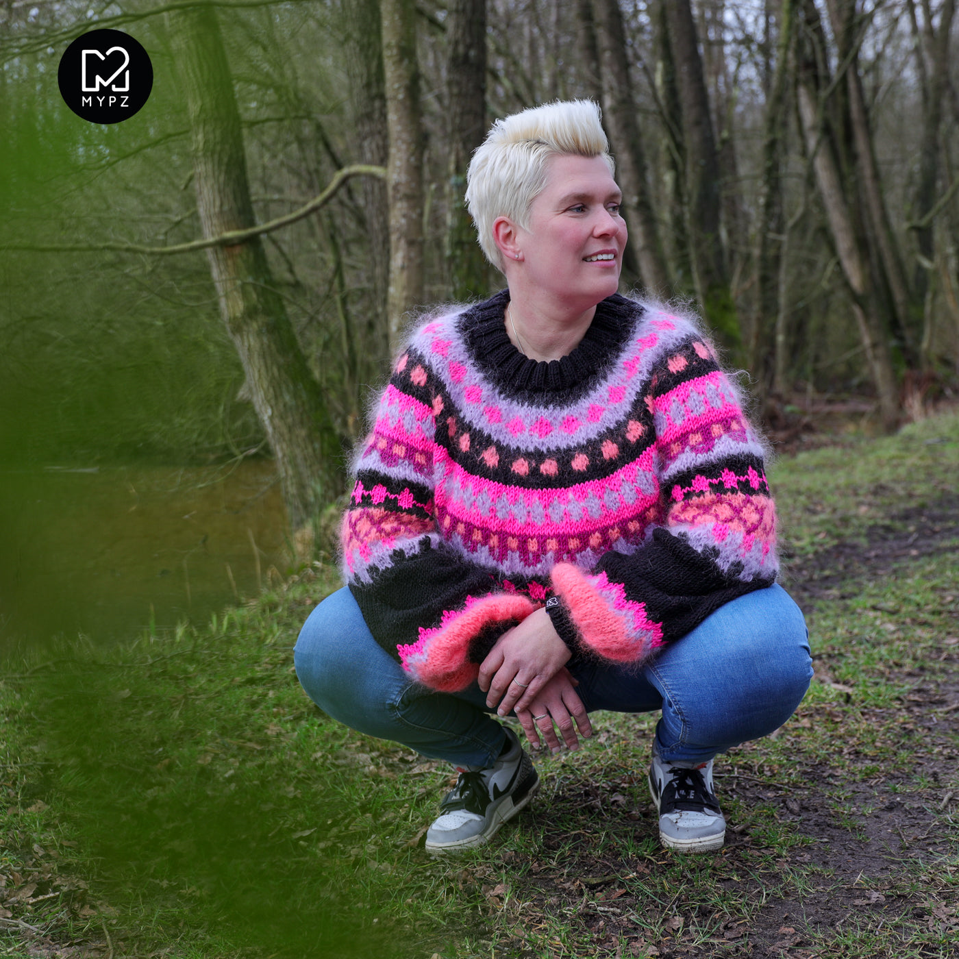 Knitting Kit – MYPZ top-down sweater Ziggy No6 (ENG-NL-DE)