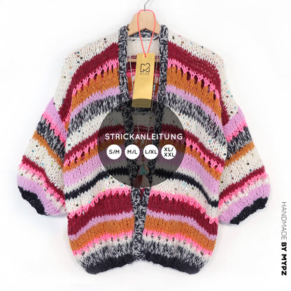 Strickanleitung – MYPZ Light Alpaca Cardigan Twinkle Berry No10 (ENG-NL-DE)