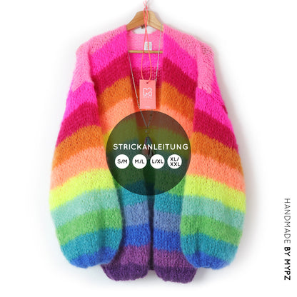 Strickanleitung – MYPZ Light Mohair Cardigan Bowie No10 (ENG-NL-DE)