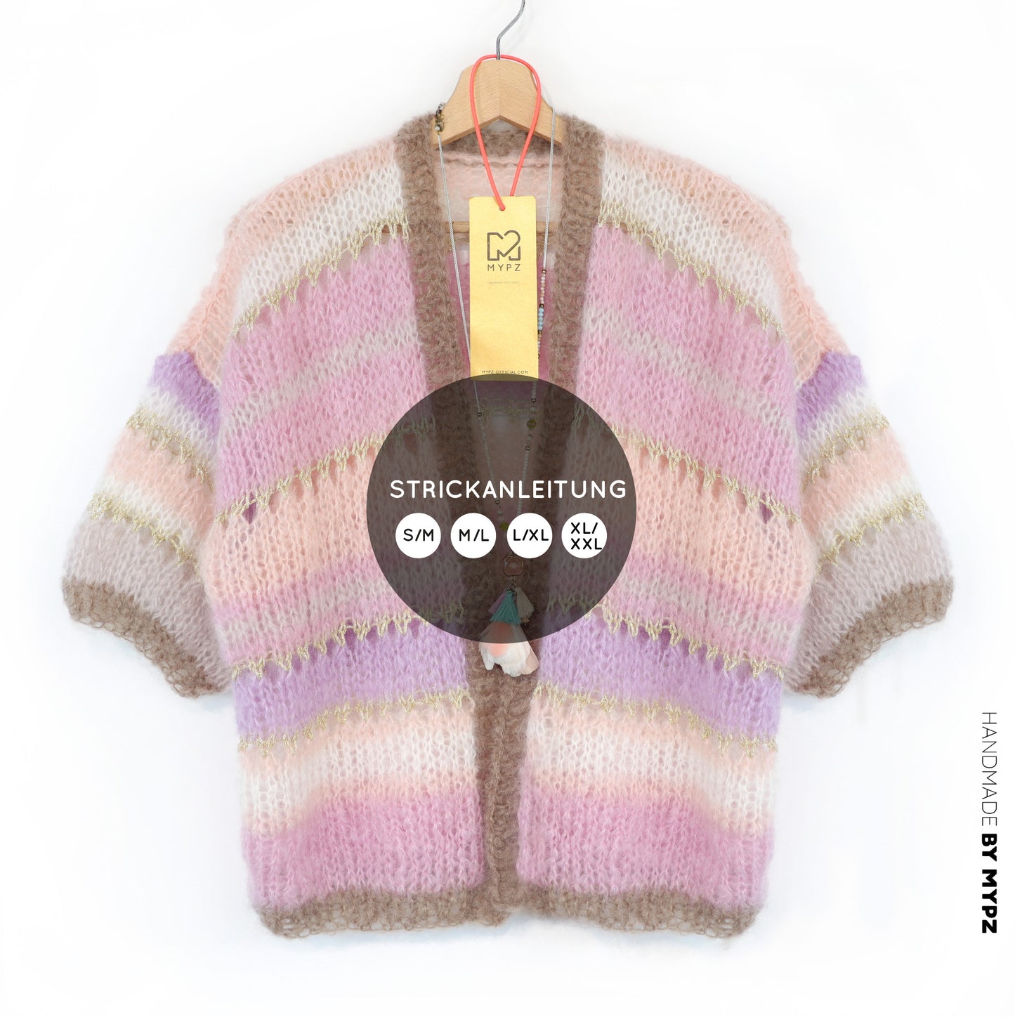 Strickanleitung – MYPZ Light Mohair Cardigan Milana No10 (ENG-NL-DE)