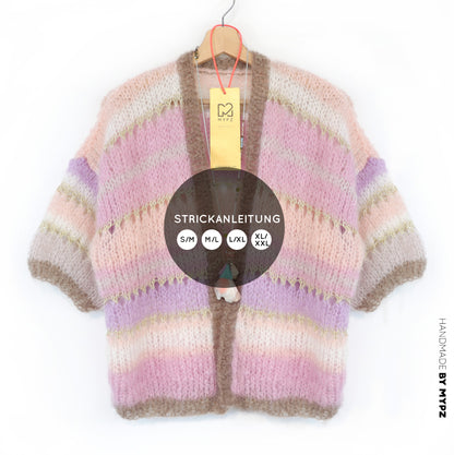 Strickanleitung – MYPZ Light Mohair Cardigan Milana No10 (ENG-NL-DE)