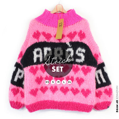 Strickset – MYPZ Chunky Mohair Ski Love Pullover Pink No.9 (ENG-NL-DE)