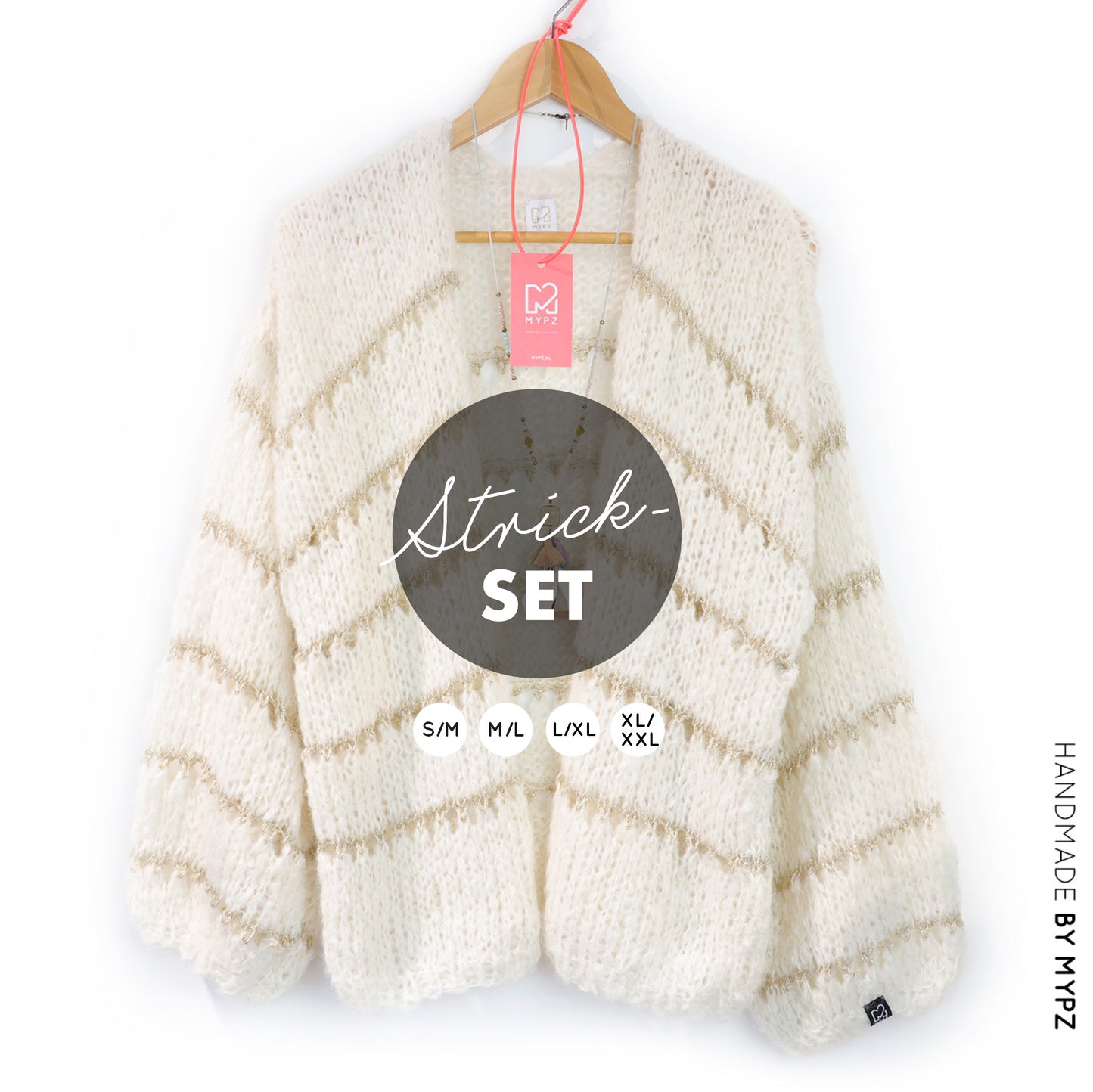 Strickset – MYPZ Basic Light Alpaca Silk Cardigan Glamour No10 (ENG-NL-DE)