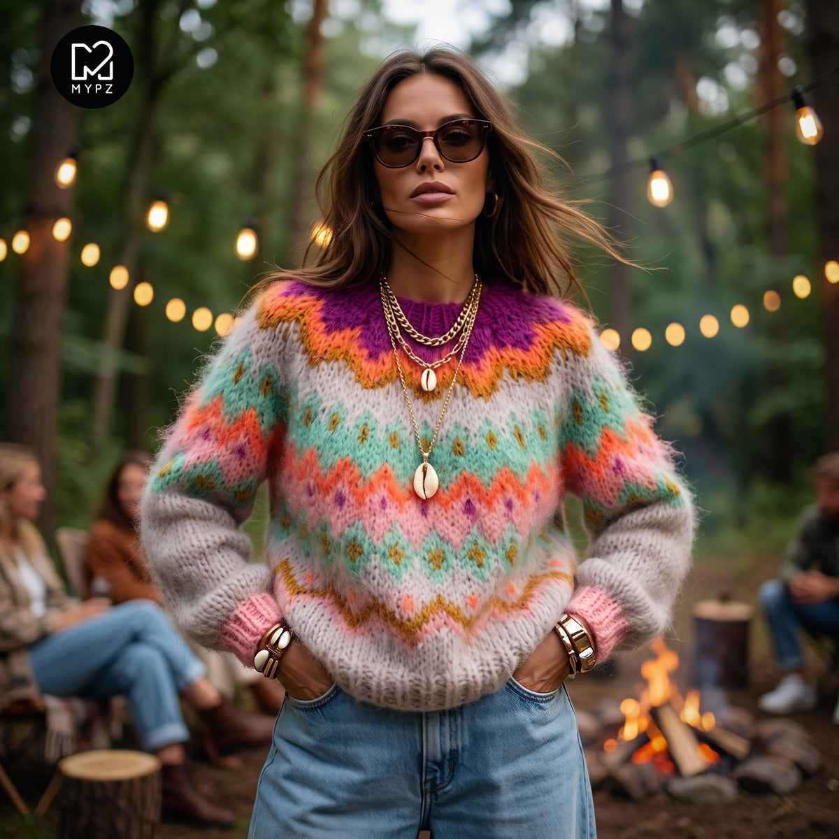 Strickmuster – MYPZ Chunky Topdown Mohair-Pullover Snowberry Nr.12 (ENG-DE-NL-ES-FR-IT-DA-SV-NO)