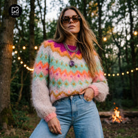 Strickset – MYPZ Chunky Topdown Mohair-Pullover Snowberry Nr.12 (ENG-DE-NL-ES-FR-IT-DA-SV-NO)