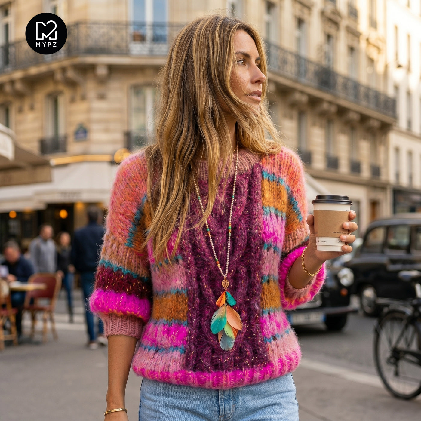 Strickset – MYPZ  Light Alpaca Mohair Top Wildberry No10 (ENG-NL-DE)