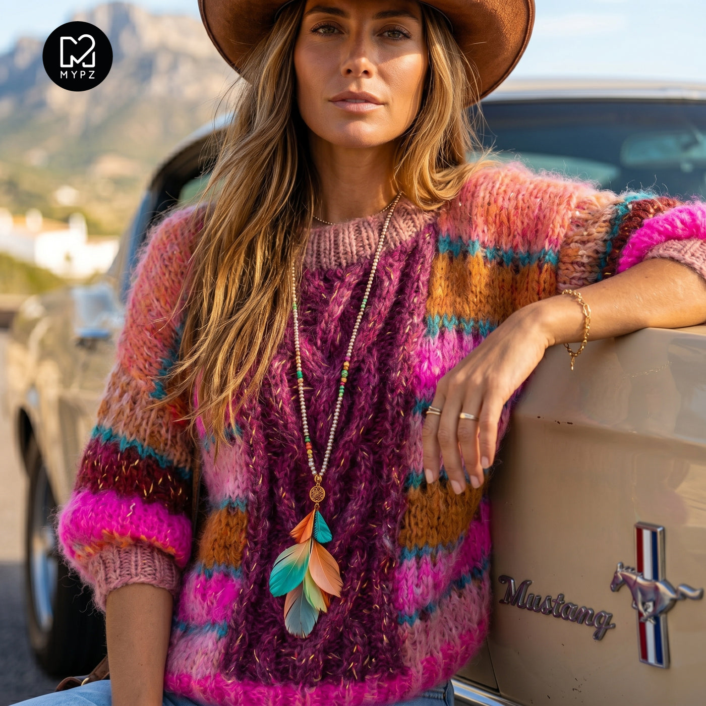 Strickset – MYPZ  Light Alpaca Mohair Top Wildberry No10 (ENG-NL-DE)