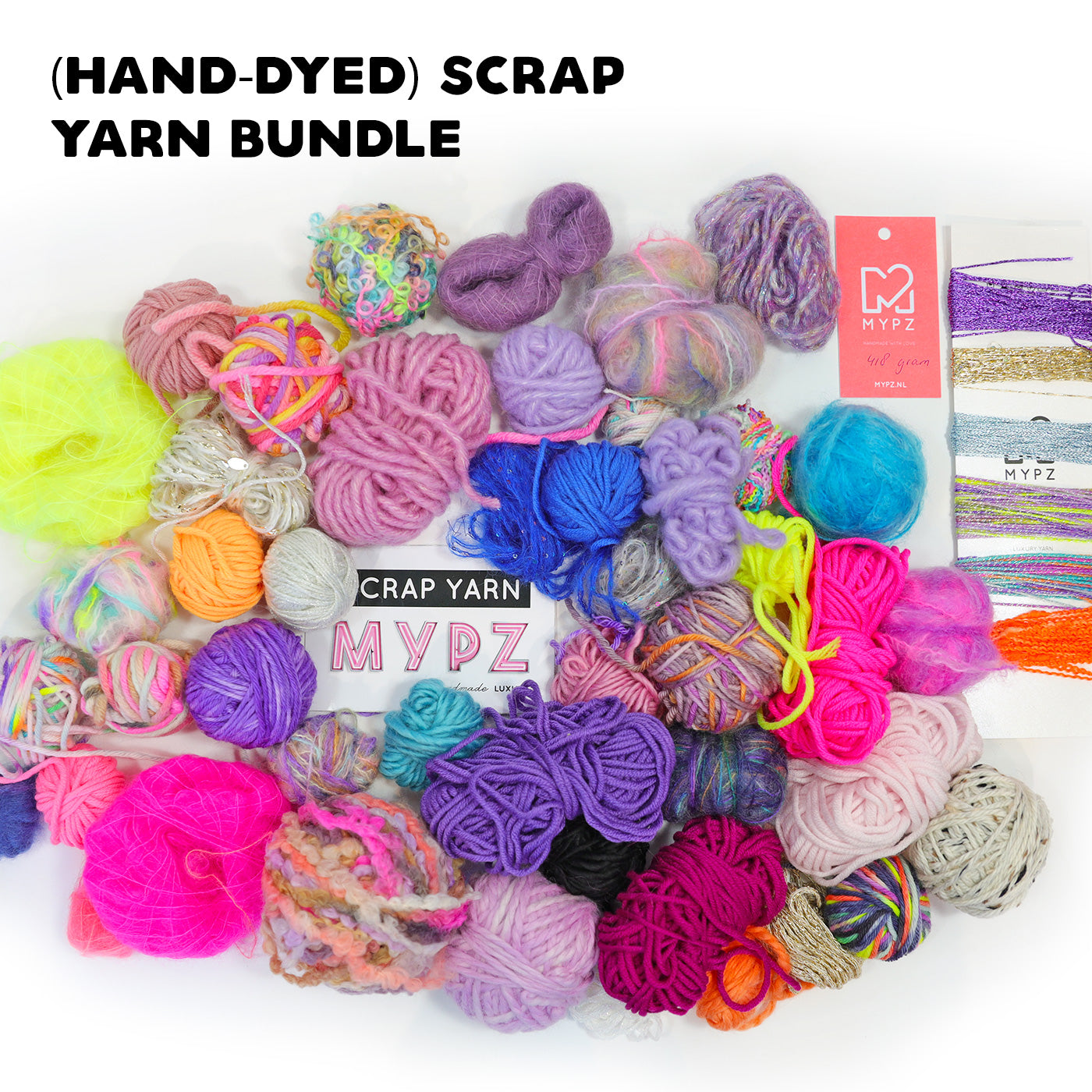 MYPZ (hand-dyed) Scrapyarn bundle