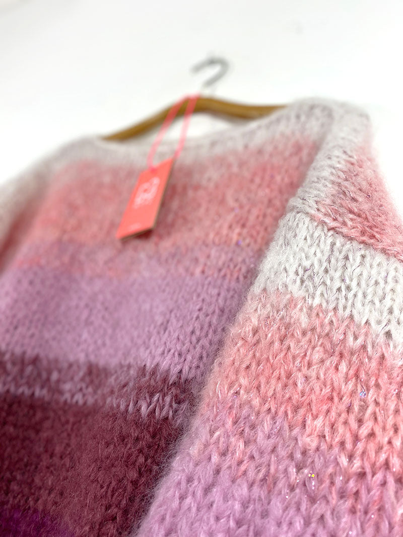 Knit pattern – MYPZ striped mohair pullover Jolie No9 for beginners (ENG-NL)