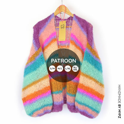 Strickanleitung – MYPZ Basic Light Mohair Cardigan Crystal No10 (ENG-NL-DE)